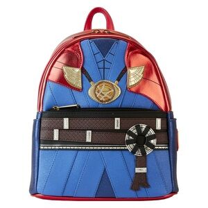 LOUNGEFLY Marvel Metallic Doctor Strange Cosplay Mini Backpack